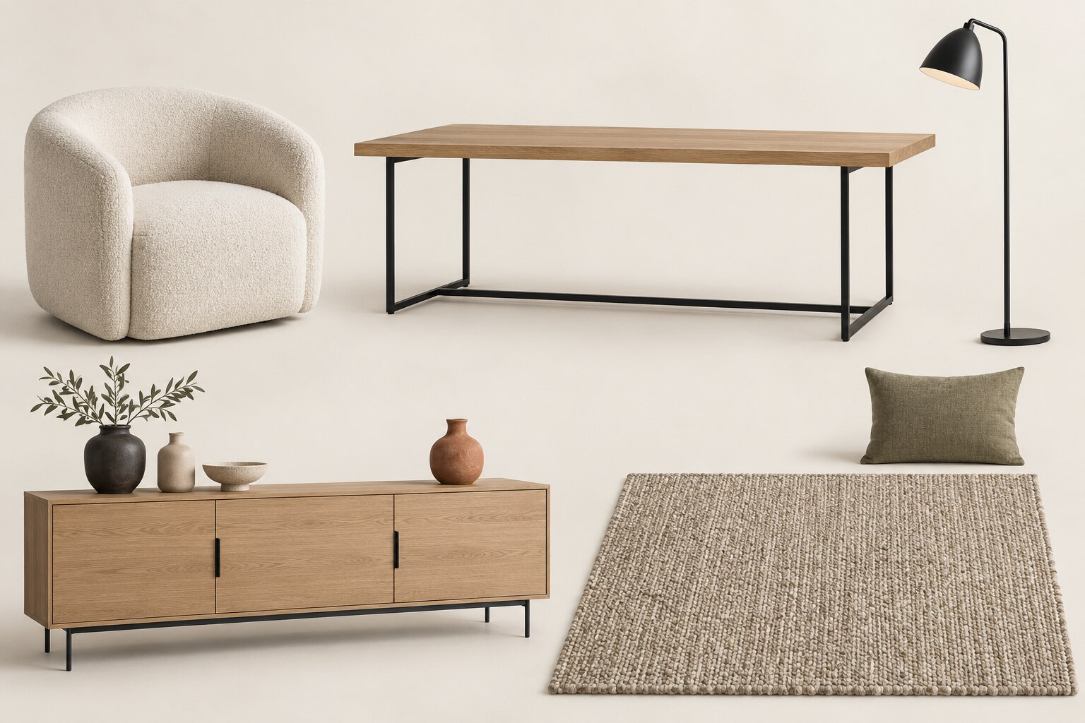 Exemple de planche de sélection de mobilier